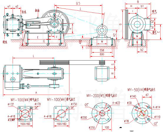 WY-50(V5)WY-100(W4)WY-200(W5)(f)ʽձðbߴD